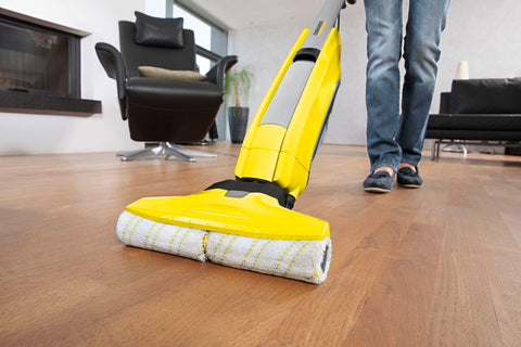 Karcher FC 5 Hard Floor Cleaner in use