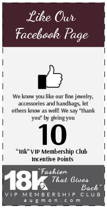 Get 10 18k VIP Membership Club Incentive Points card for liking our Facebook page.