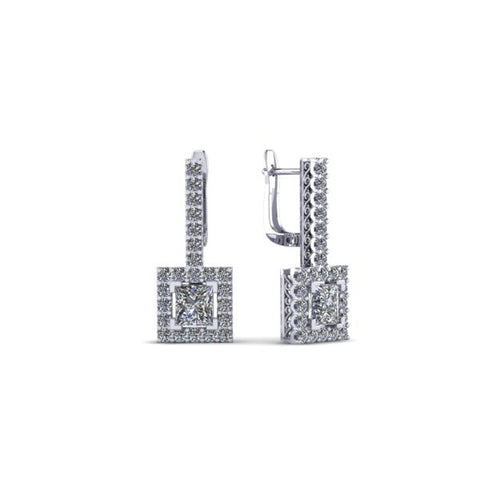 CA Custom Drip Diamond Ear Rings 