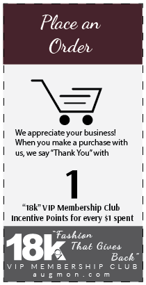 Get 1 18k VIP Membership Club Incentive Points card for every $1 spent on an order.