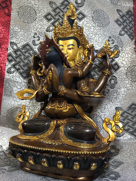 4 - Armed Chenrezig Consort Statue (TGST 57)