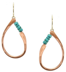 Copper and Turquoise Earring