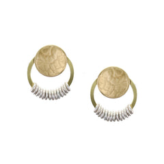 E8229RD mixed metal earrings
