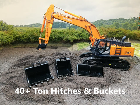 40+ Ton 1:50 Scale Hitches & Buckets