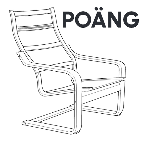 IKEA POANG Chair Replacement Parts – FurnitureParts.com