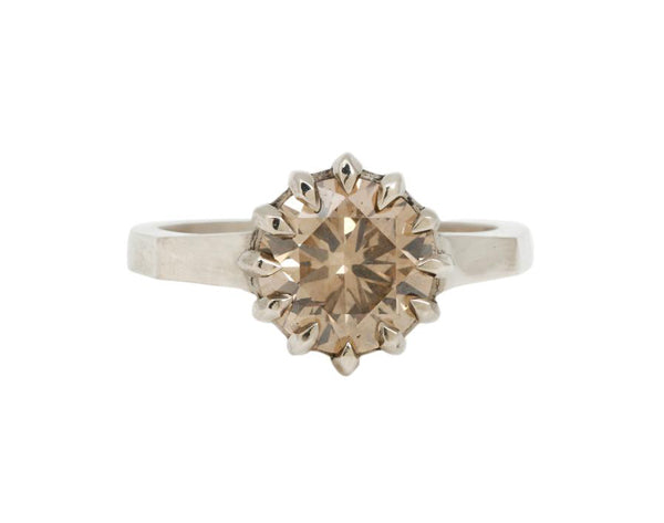 CHAMPAGNE BRILLIANCE SOLITAIRE RING