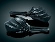 Skeleton Hand Mirrors Black Stem with Black Head (pr)  $99.99