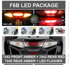 F6B LED CONVERSION PKG [7443 RED+7443 AMBER/LED FLASHER] $159.00