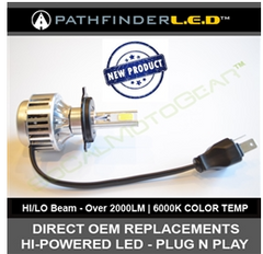 H4 (HI/LO - LED) HEADLAMP BULB REPLACEMENT 2000LM - PLUG N PLAY $64.95