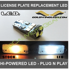 LED LICENSE PLATE REPLACEMENT BULB GL1800/F6B $6.50
