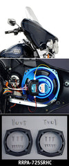 J&M 7.25" Speaker Adapter Rings 98-13 Harley Classic (Batwing) Fairing 53.99 Was $59.99