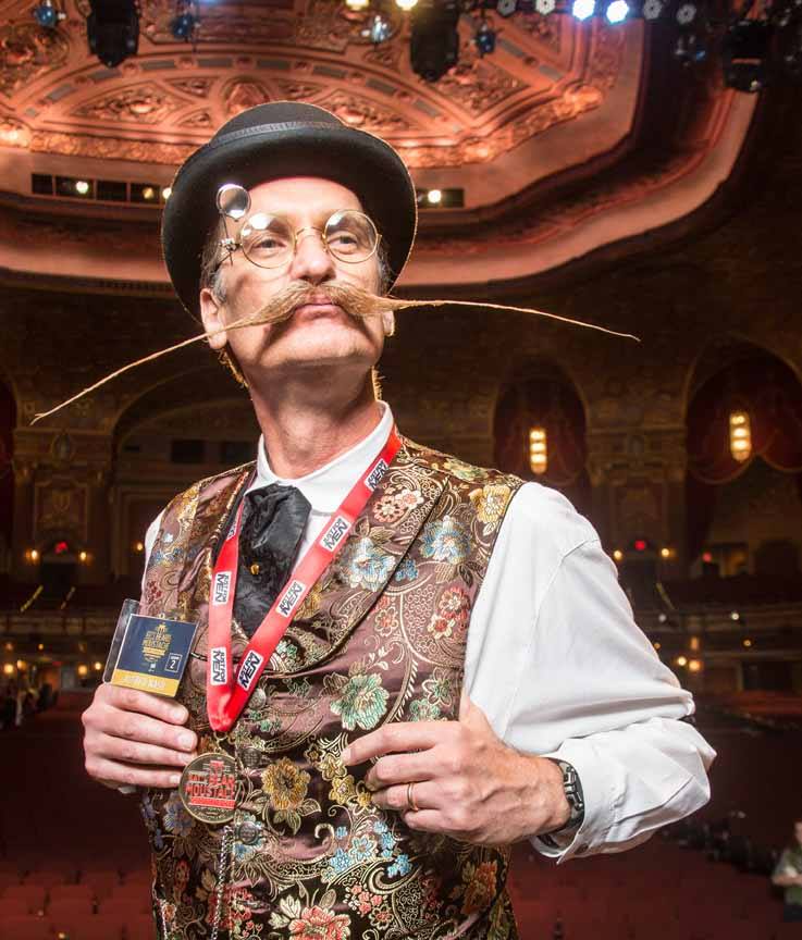 Mr Alfred Nash at the National Beard & Moustache Championships