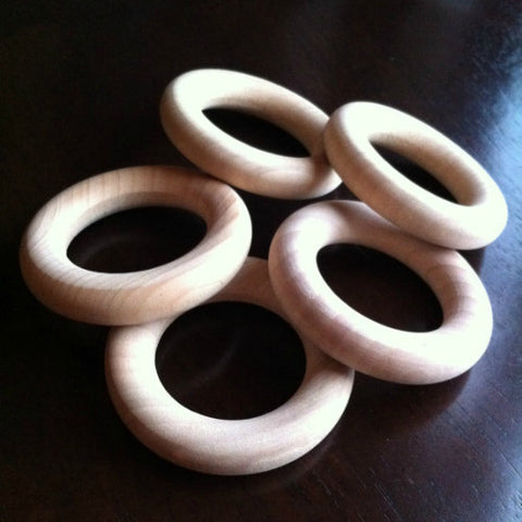 maple teething rings