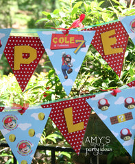 Super Mario Birthday Party Supplies on Super Mario Birthday Party Ideas   Supplies     Lulu Cole