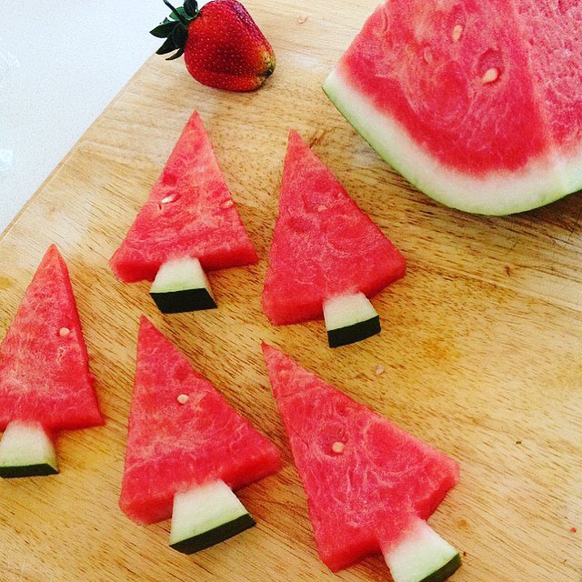 Watermelon Christmas Trees