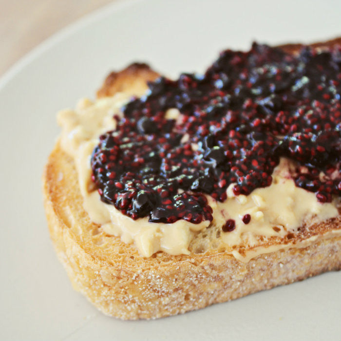 Nut Butter and Chia Jam on Toast