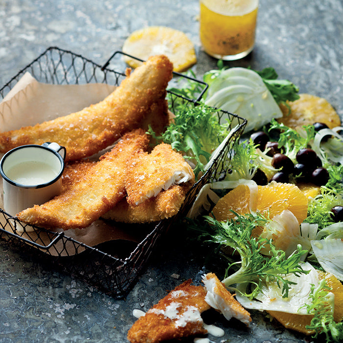 Crumbed Whiting with Citrus Salad