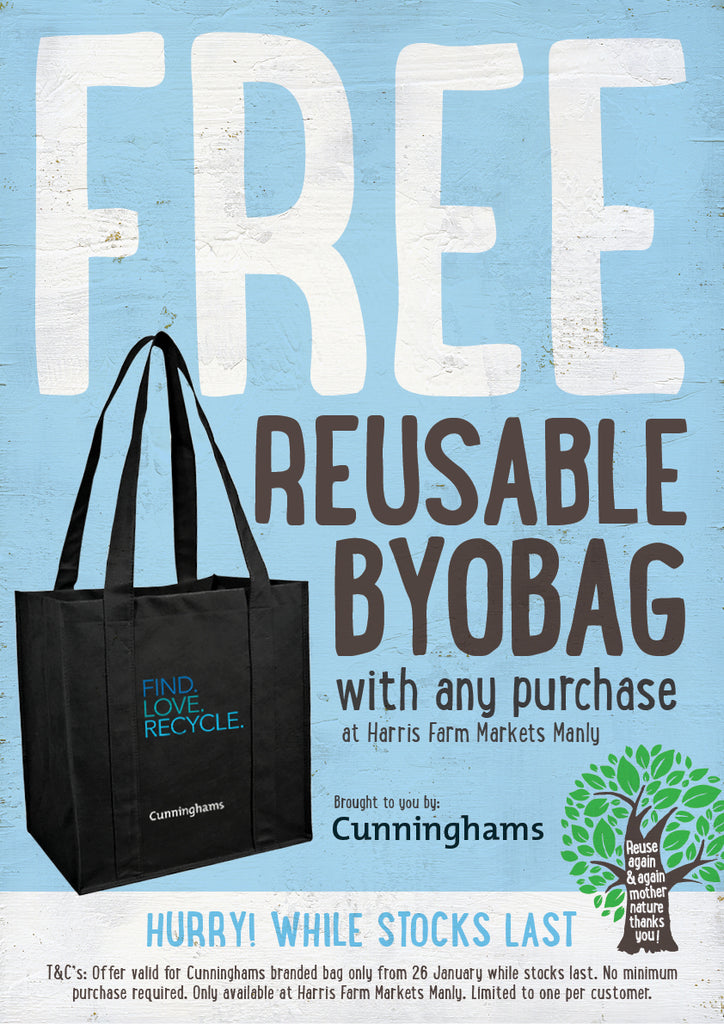 Free reusable BYOBAG from Cunninghams