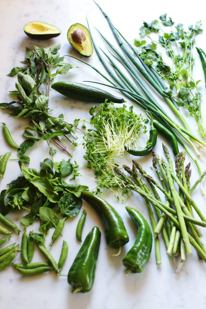 Green Chicken Noodle Salad