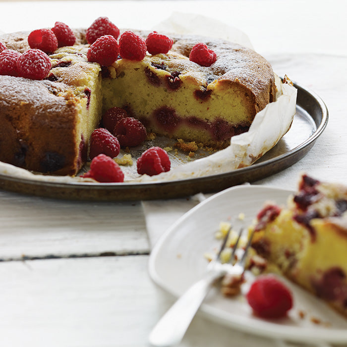 Raspberry and Almond Tea Cake