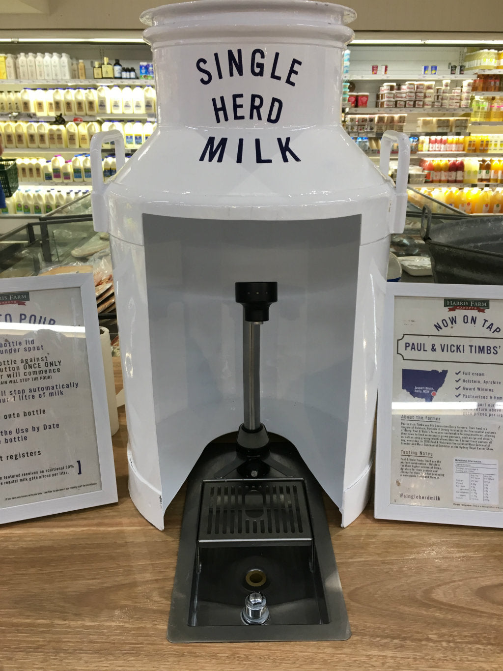 Harris Farm Market's Single Herd Milk On Tap