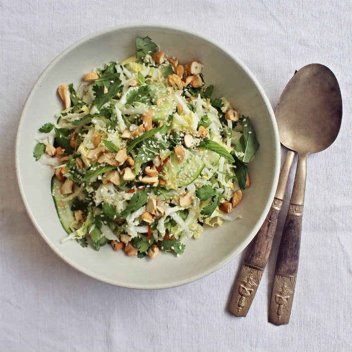 Chinese Cabbage, Mint and Sesame Slaw