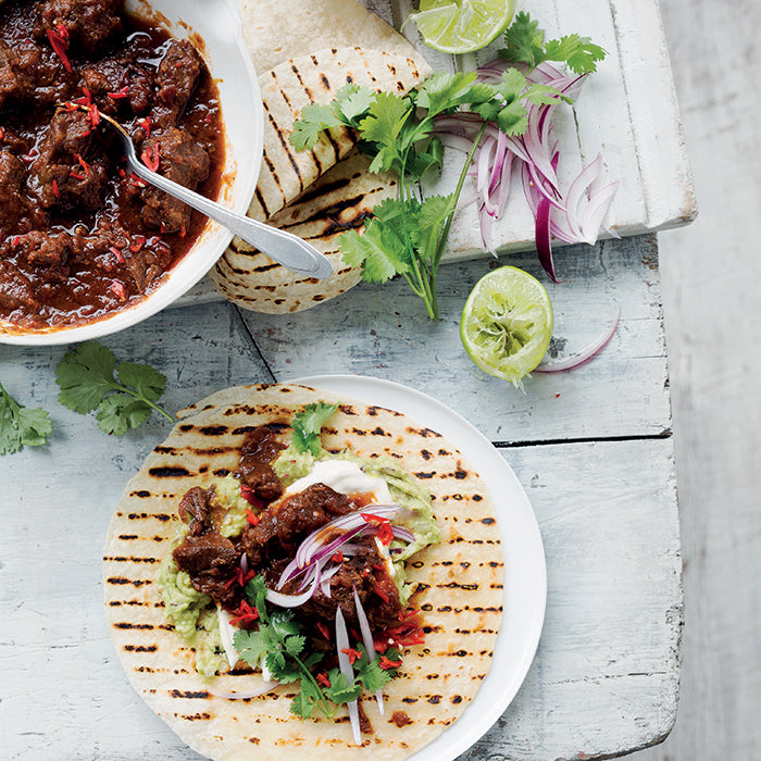 Mexican Style Braised Beef Cheeks