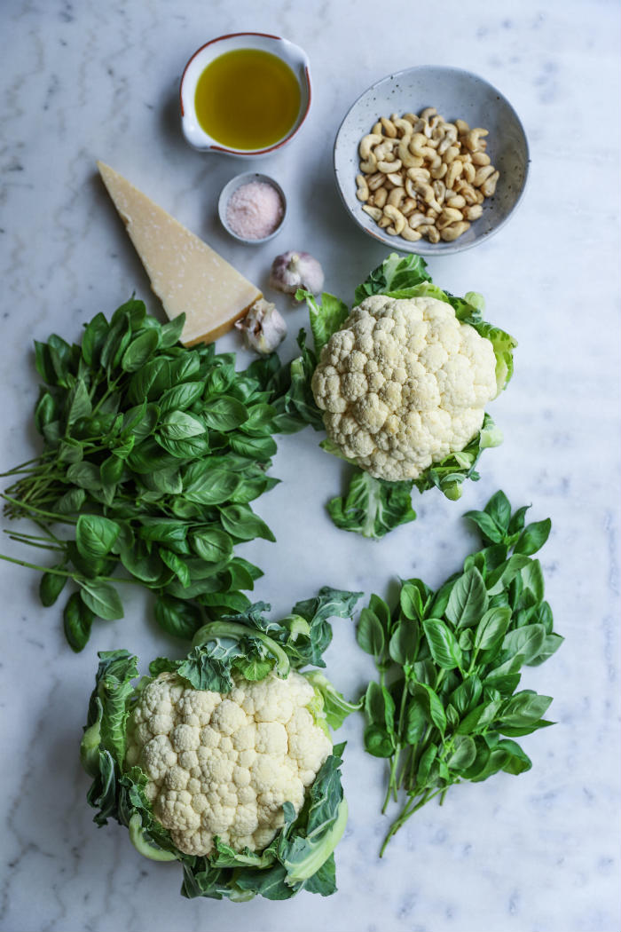 Roasted Cauliflower with Pesto Recipe