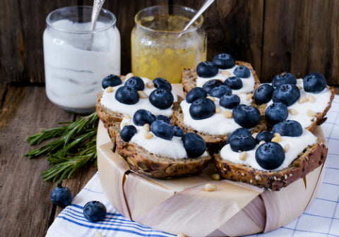 Blueberries, Lemon and Ricotta On Toast