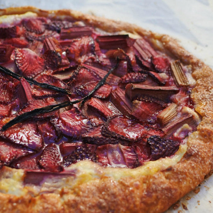 Strawberry and Rhubarb Galette recipe