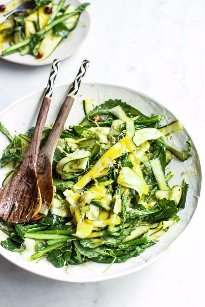 zucchini pecorino green salad