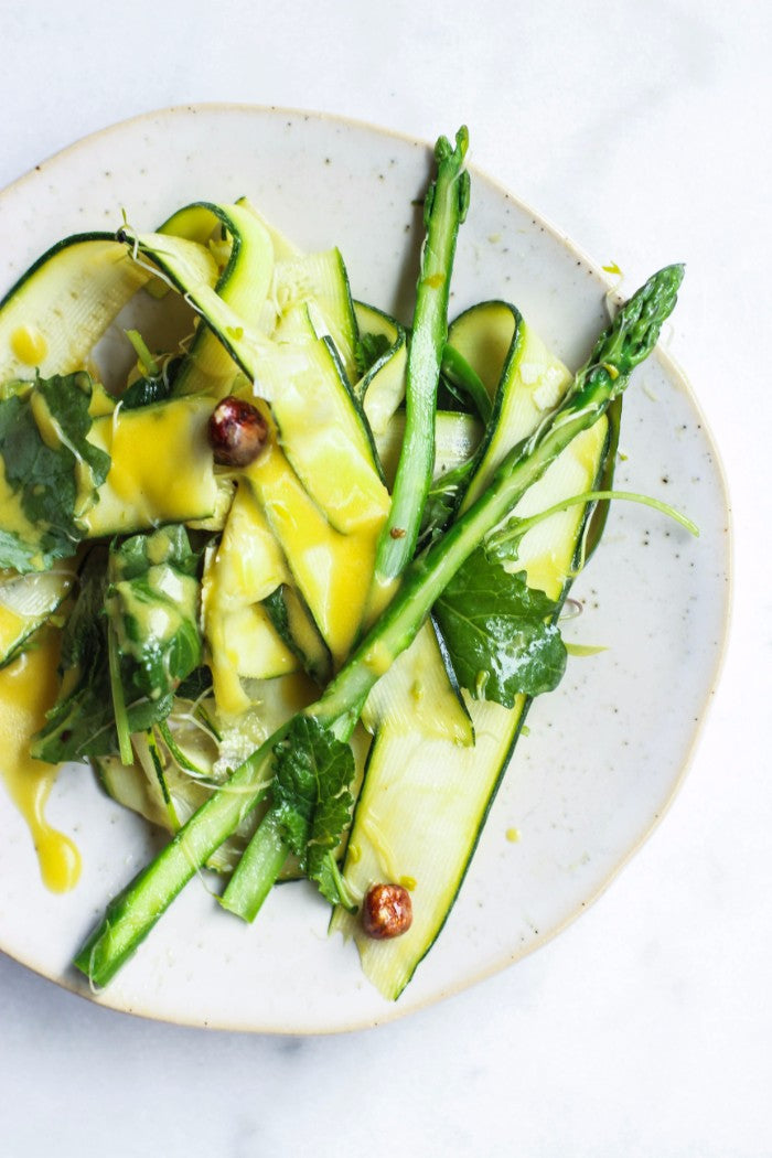 zucchini pecorino green salad