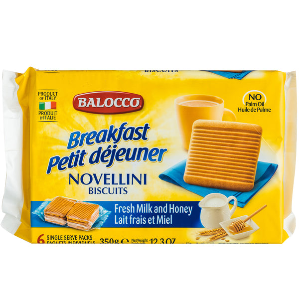 Balocco - Biscuits Novellini - Fresh Milk and Honey (350g 