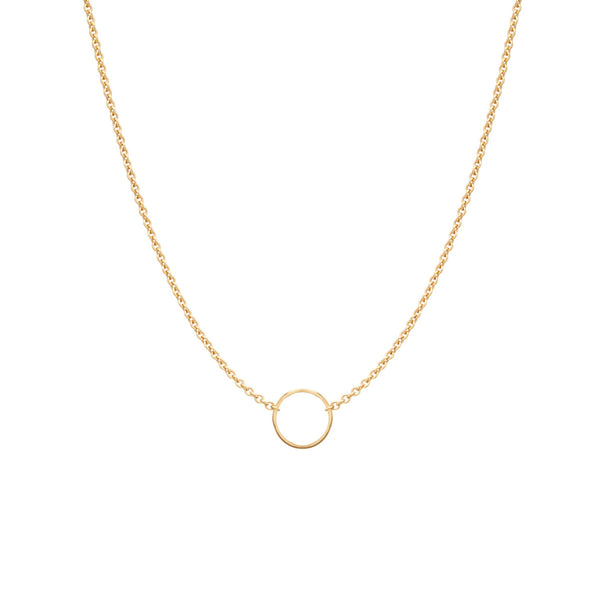 ZOË CHICCO – 14k tiny circle necklace