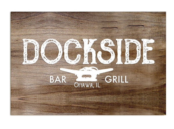 Dockside - Etched Sign