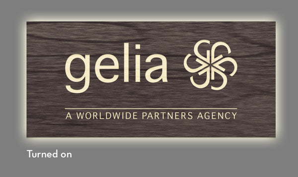 Gelia - Illuminated Sign