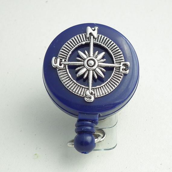  Nautical Compass Badge Reel