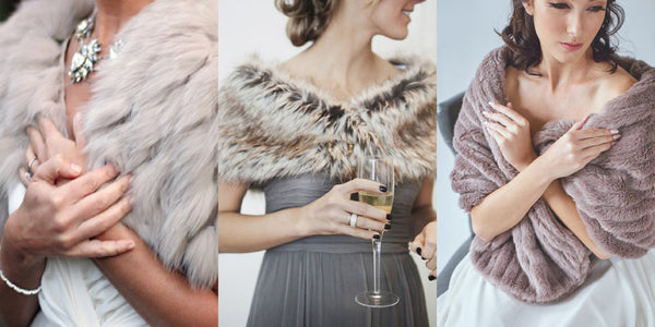 fur wraps and shawls