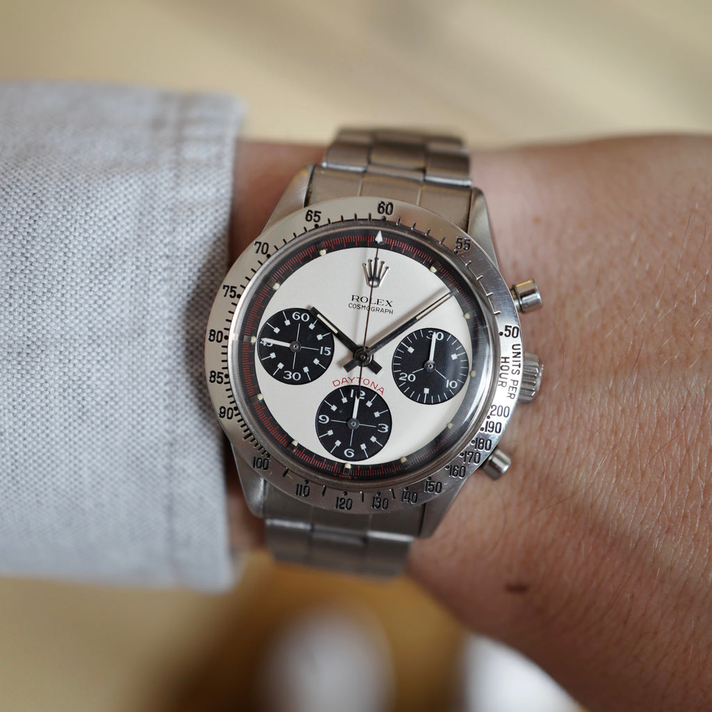 Rolex "Paul Newman" Daytona, ref. 6239 on wrist