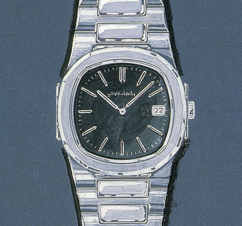 Original Gerald Genta drawing of Patek Nautilus