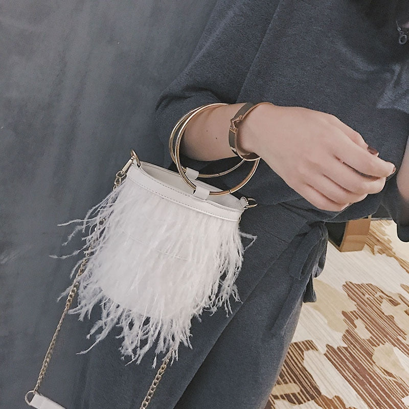 ostrich feather fringe trim