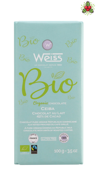 104) Weiss Milk Chocolate Ceiba Bio [100g]-Taste Singapore