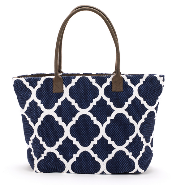 navy blue beach bag