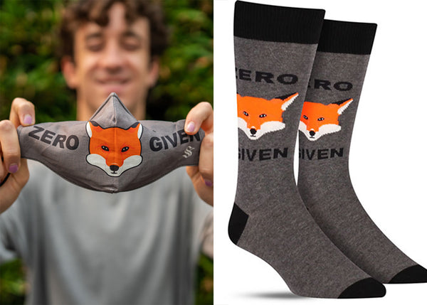 Zero Fox Given mask and men's socks
