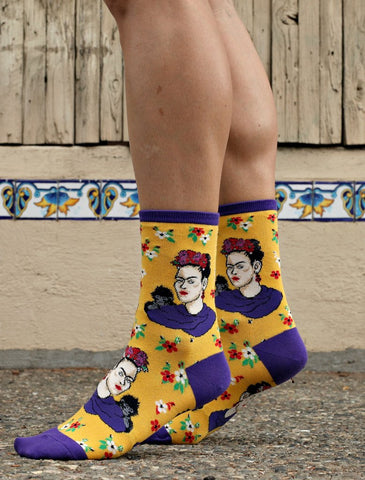 Frida Kahlo art socks for women by Socksmith