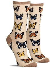 Cute butterfly socks for women
