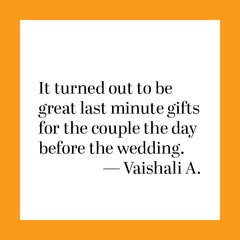 A happy review from customer Vaishali A.
