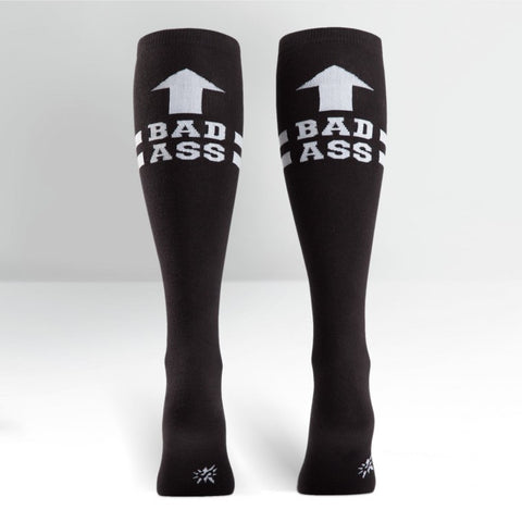 Bad Ass Wide Calf Knee High Socks