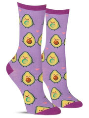 Cute avocado socks for women