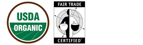 Organi and Fair Trade logos